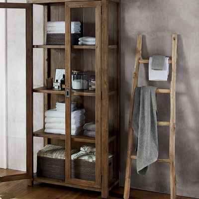 Morris 36" Chocolate Brown Bookcase Cabinet - image 7 of 8