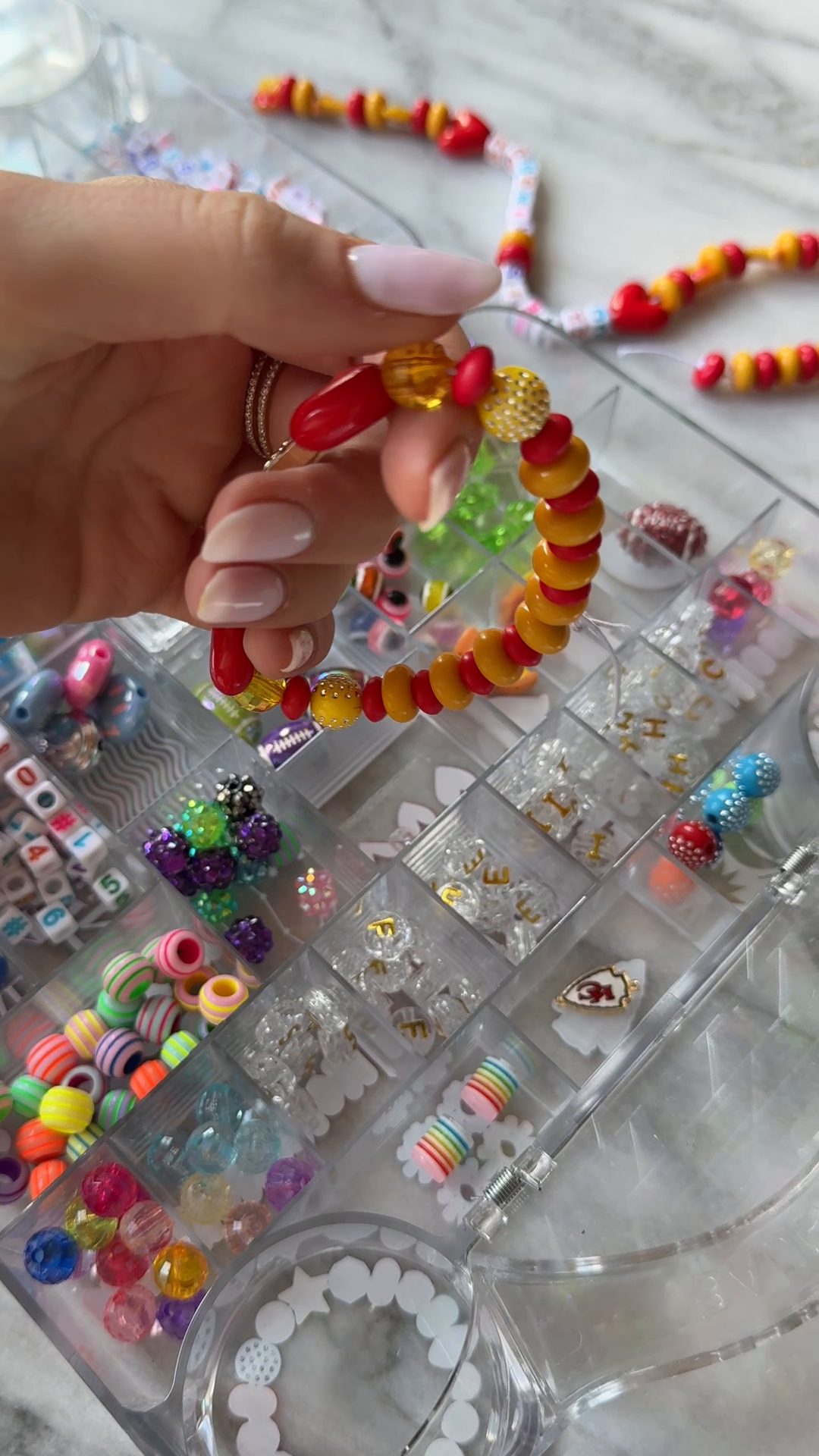 NFL Bracelet Bead Kit - Kansas City Chiefs
