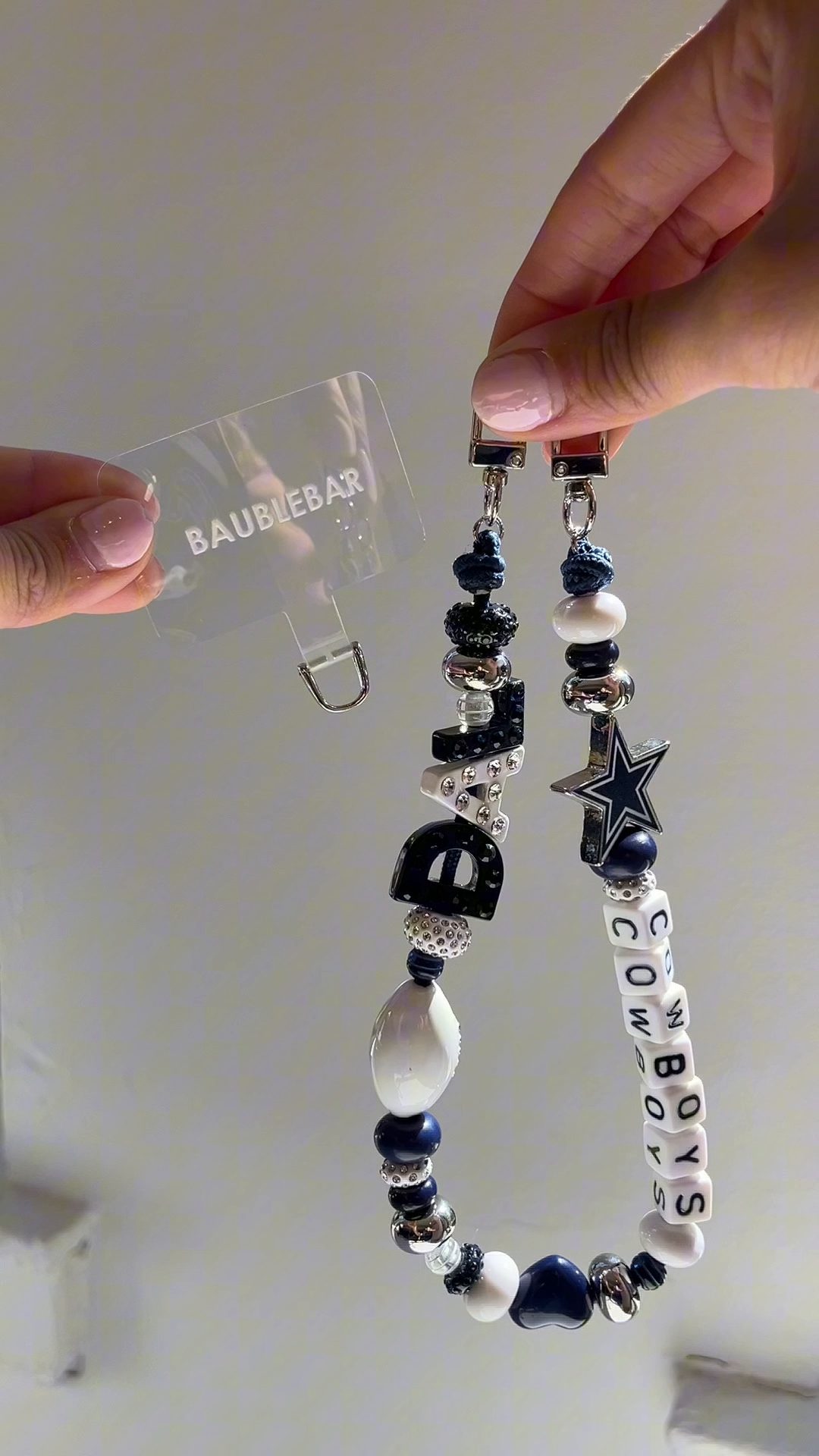 NFL Beaded Phone Charm - Cincinnati Bengals