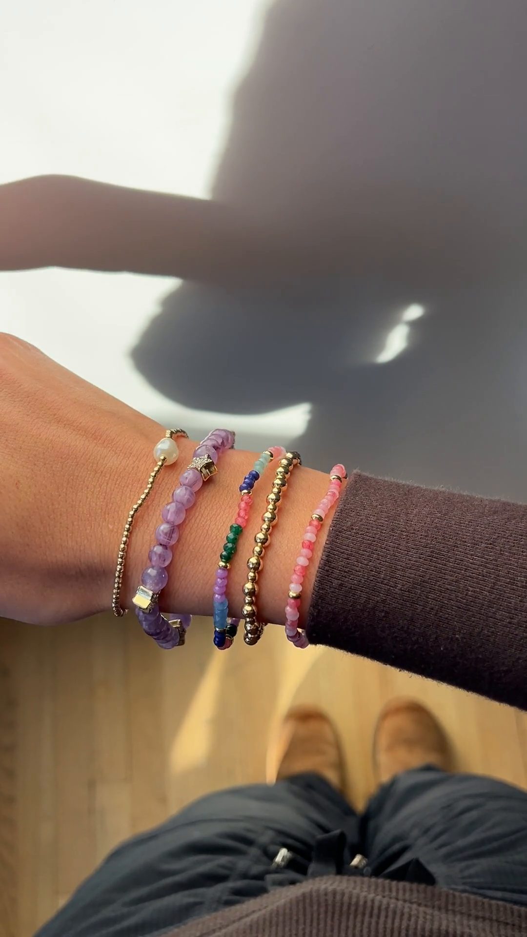 Pearl Stretch Bracelet - Single Pearl